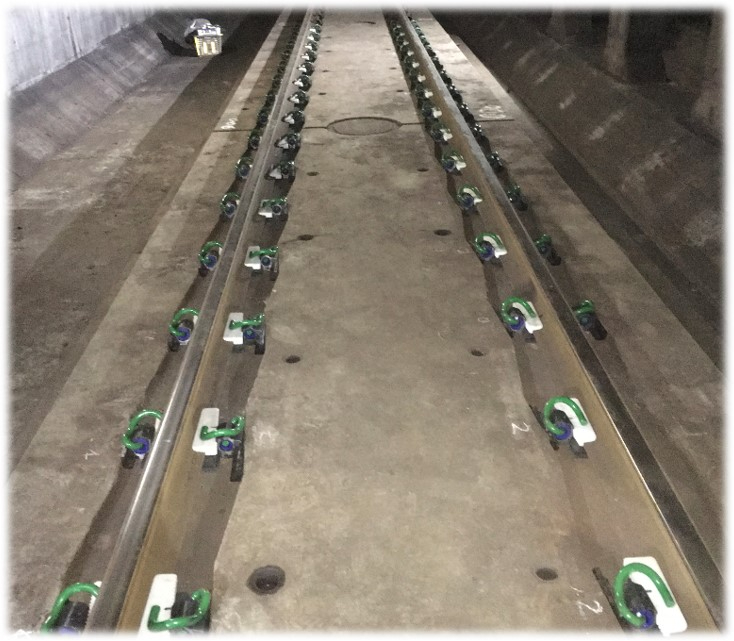 実軌道への試験施設